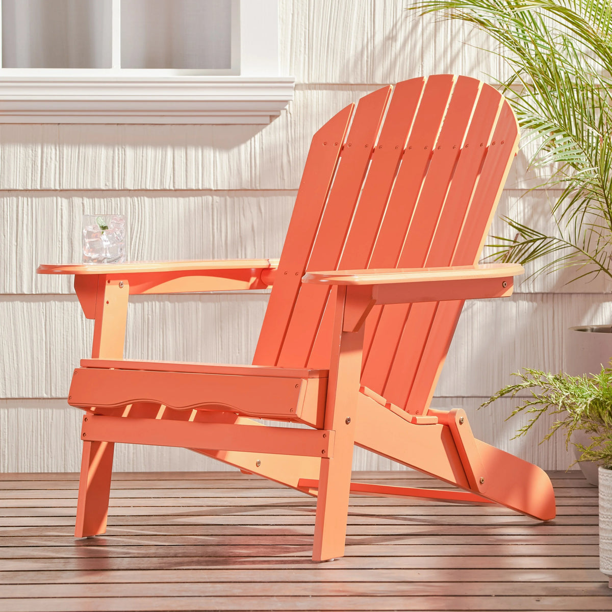 Acacia Wood Adirondack Chair T414685