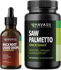 Organic Maca Root Liquid Drops & Saw Palmetto Capsules Z87740