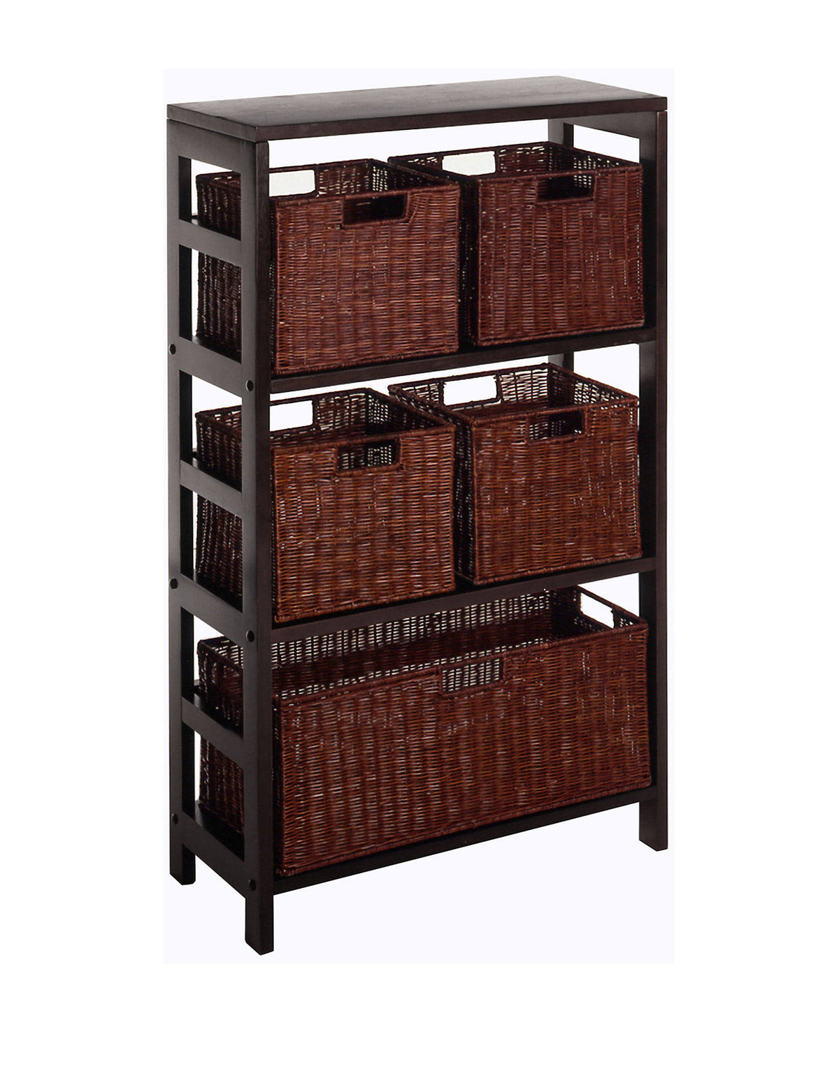 6pc Shelf and Baskets 4 Small 1 Large B2202