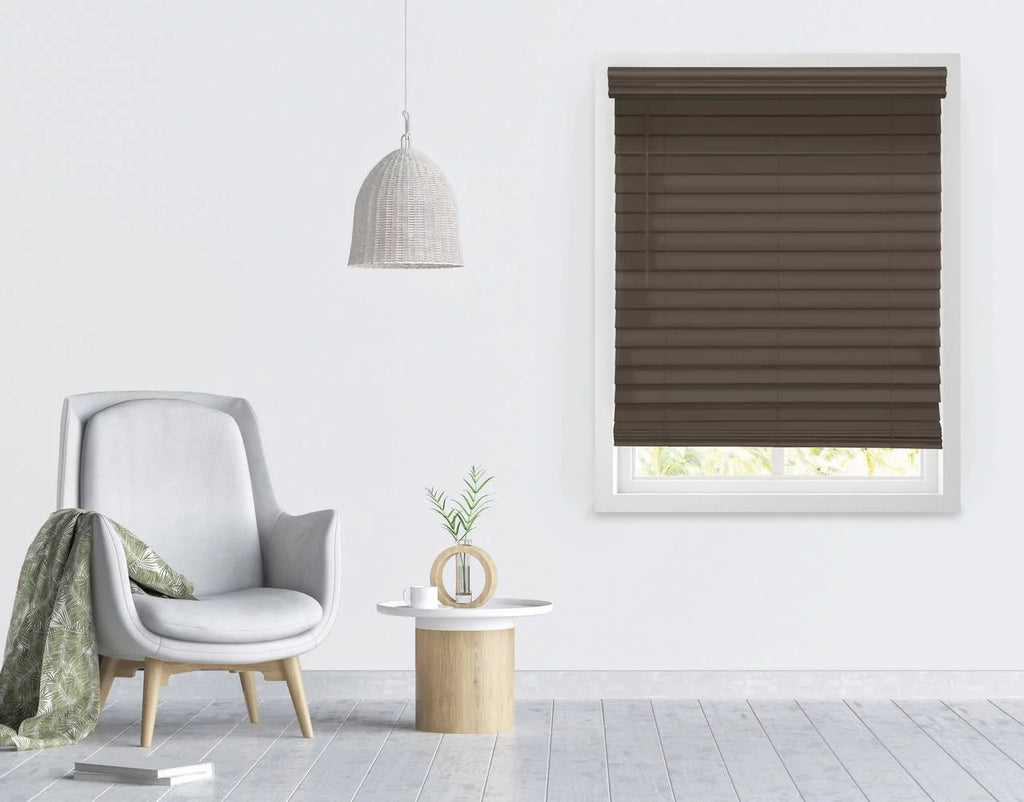 2.5" Cordless Faux Wood Blinds C7187