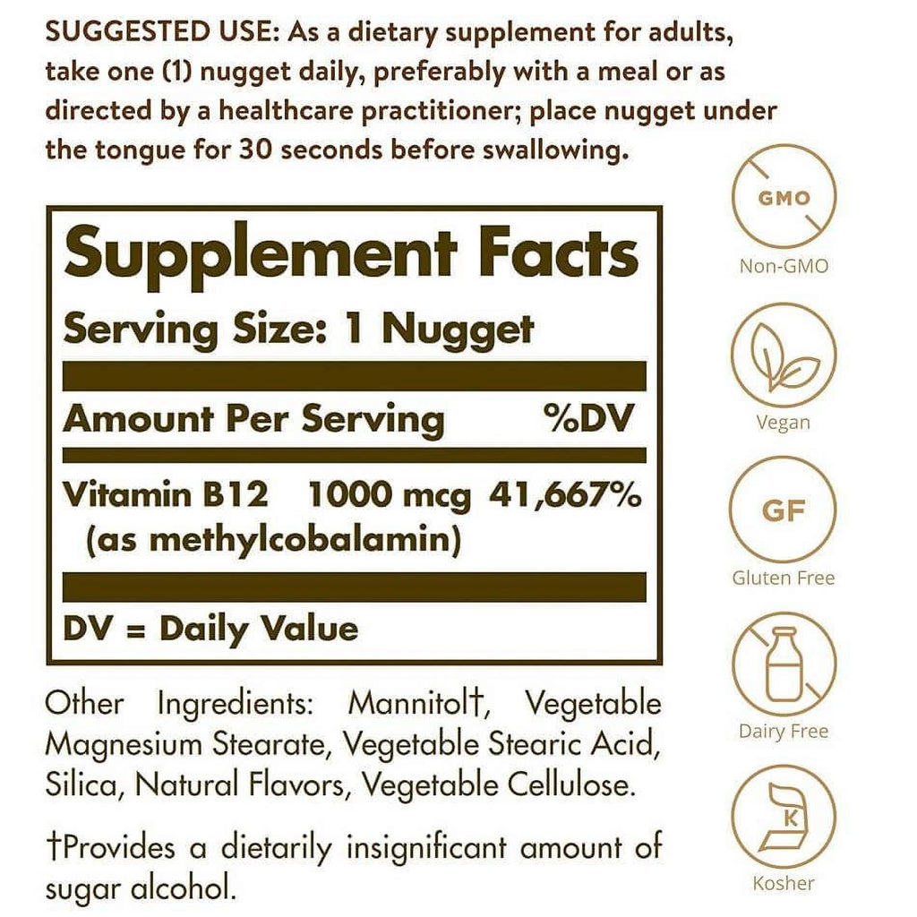 3 Packs 1000 mcg Vitamin B12 Nuggets R990