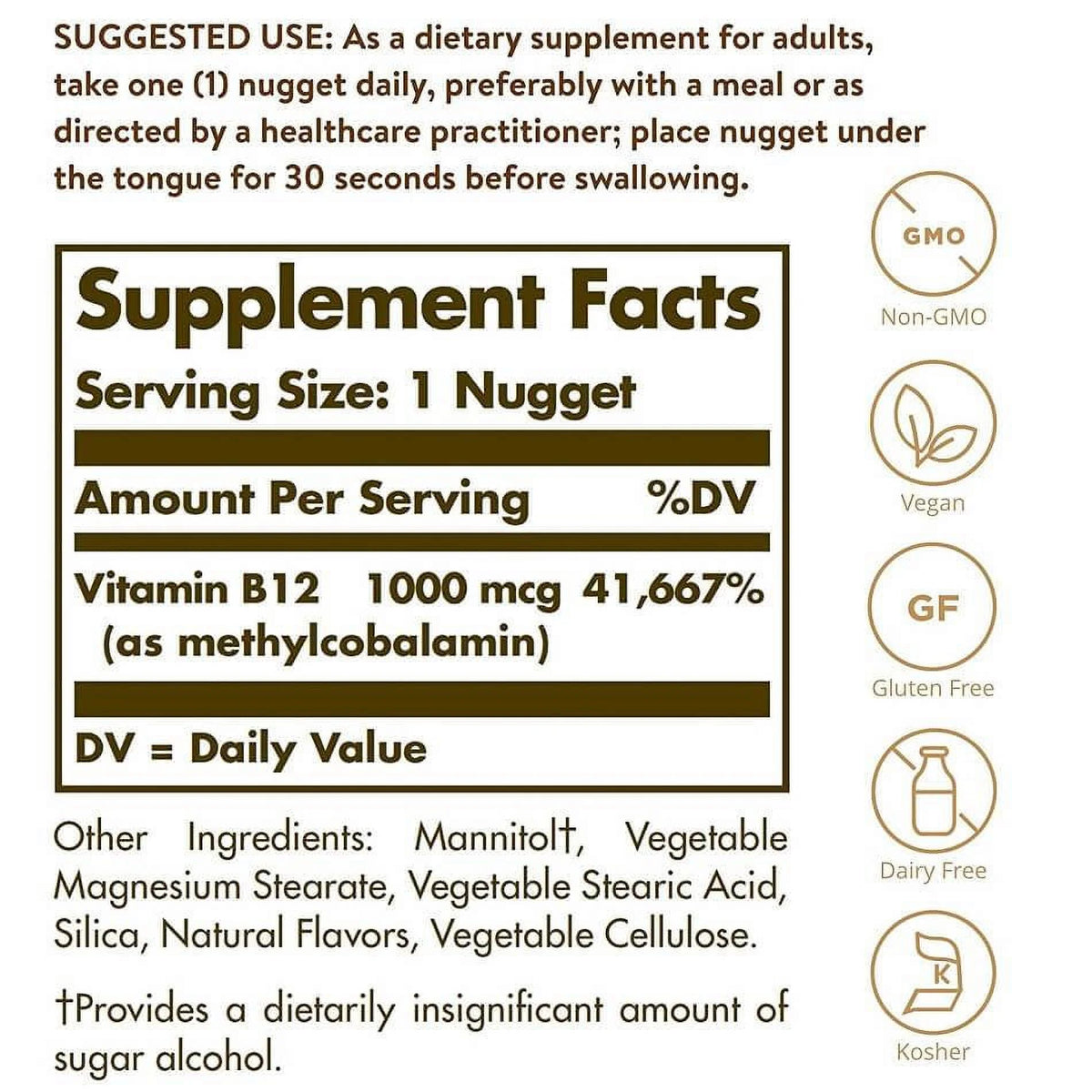 3 Packs 1000 mcg Vitamin B12 Nuggets R990