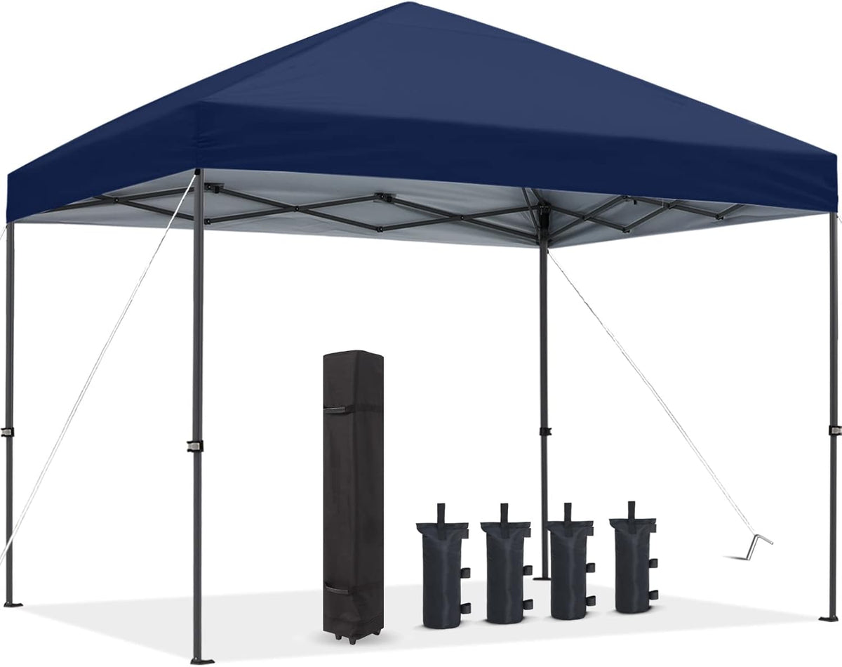 10x10FT Pop Up Canopy Tent with Wheeled Carrying Bag K85243