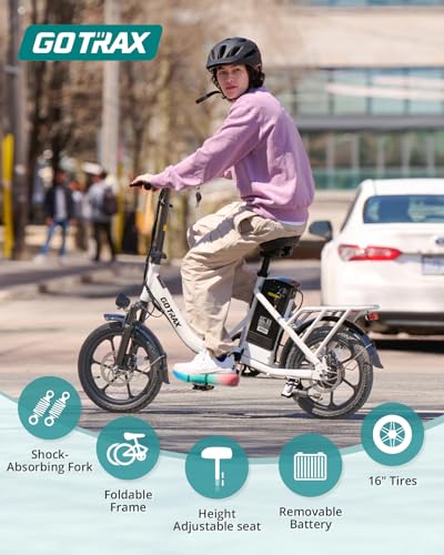 16" Folding Electric Bike with Removable Battery R636955