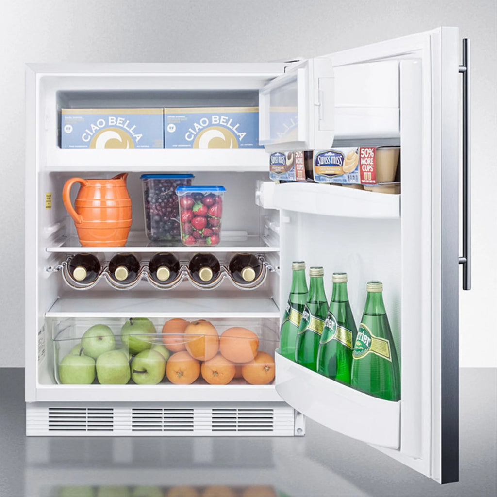 Built-in Undercounter Refrigerator-Freezer Stainless Steel F888655