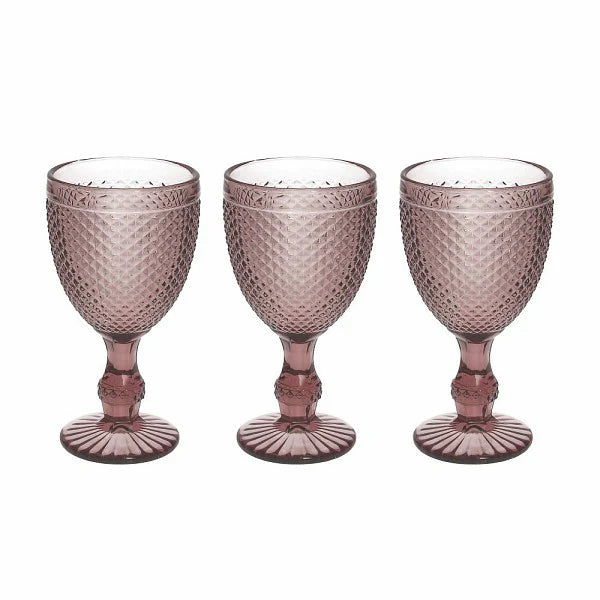 3 Goblets Glass O169