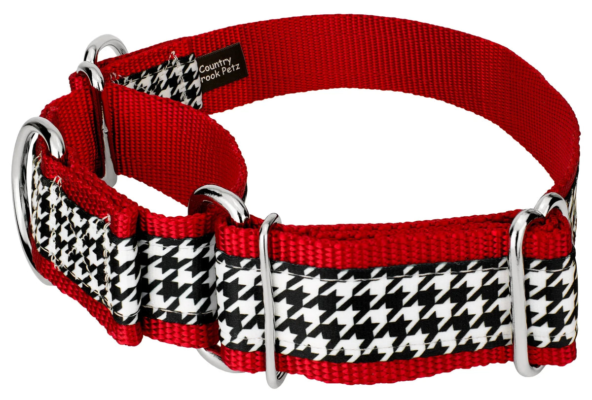 Houndstooth Martingale Dog Collar, 1 1/2 inch, Large U920624