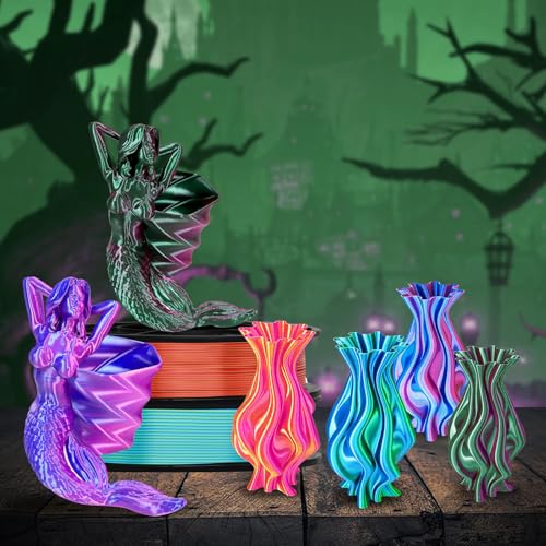 Glow in The Dark Multicolor PLA Filament 1.75 mm 250g 4 Pack W75419