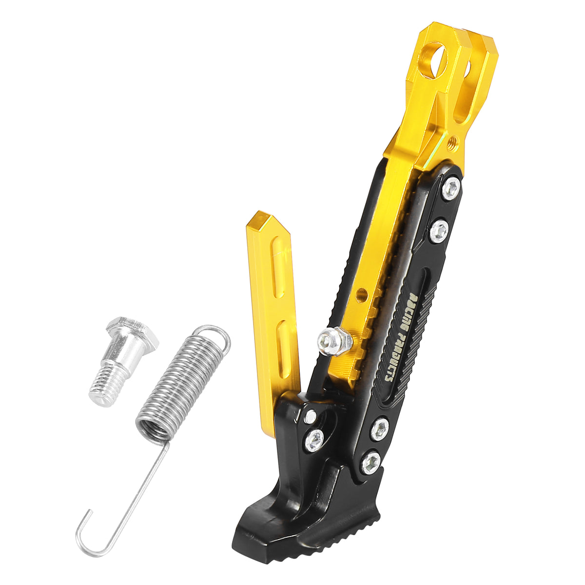 Gold Tone CNC Aluminum Alloy Motorcycle Kickstand Side Support Stand Holder W6084