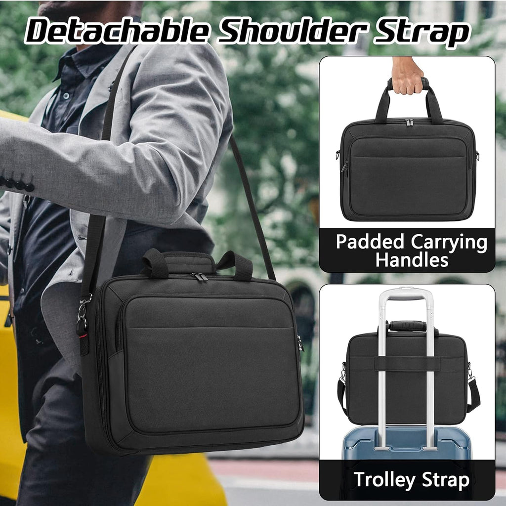 Portable Printer Carrying Case with Laptop Layer X7017