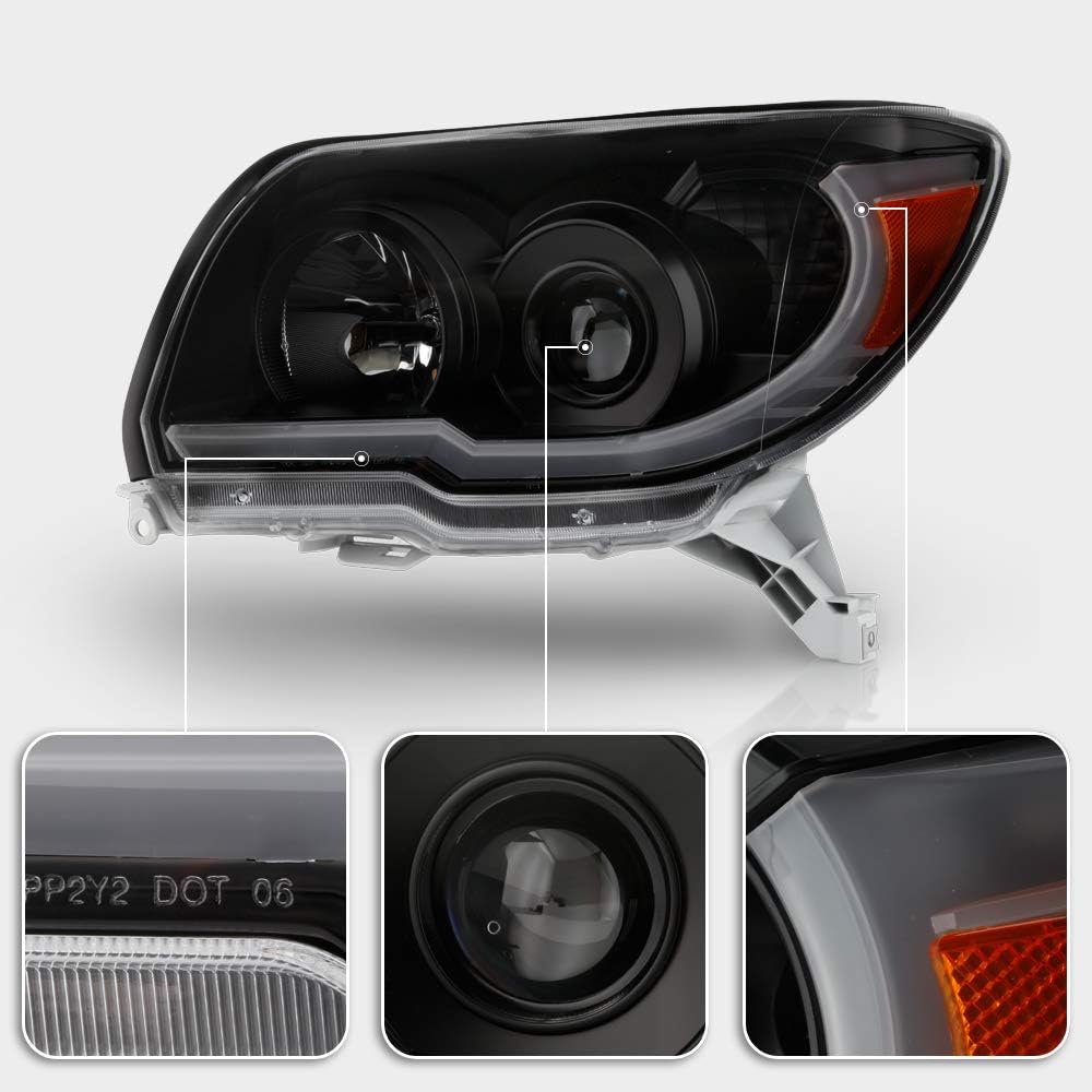 Black LED Projector Headlights Set Left+Right Z469584