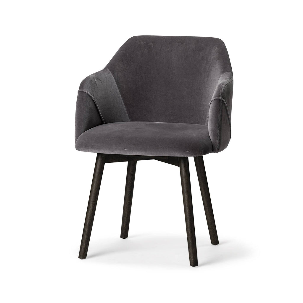 Grey Velvet Dining Chair V575