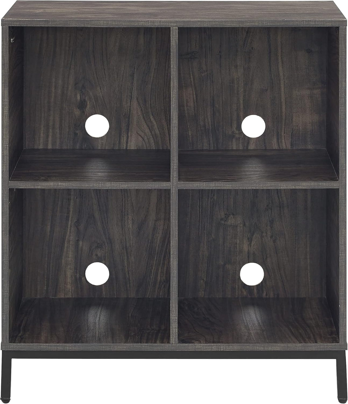 Brown Ash Record Storage Cube Bookcase L8448
