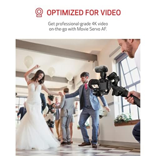 Mirrorless Camera with Lens, Tripod and Microphone, 24.2 Megapixel, 4K Video, Black L532