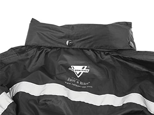 Orange Black 2 Piece Motorcycle Rain Suit XL W96913