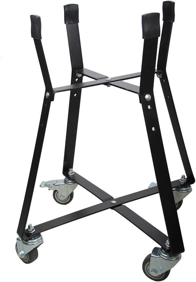 Rolling Cart with Locking Caster Wheels Powder Coated Steel G54495