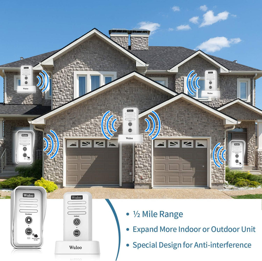 Wireless Intercom Doorbell Chime White Z329860