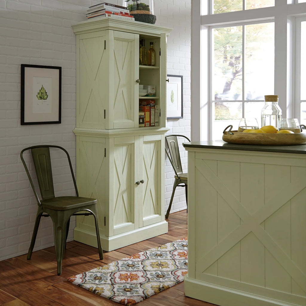 Off White Wood Pantry D278