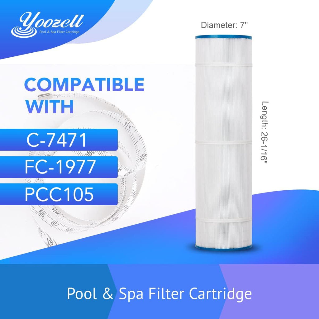 105Sq.ft Swimming Pool Replacement Filter Cartridge 4Pack Q4477