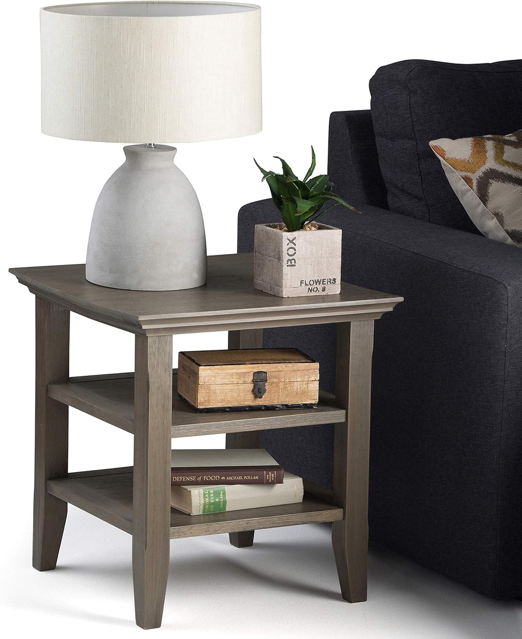 Black 19 inch End Table Z85879
