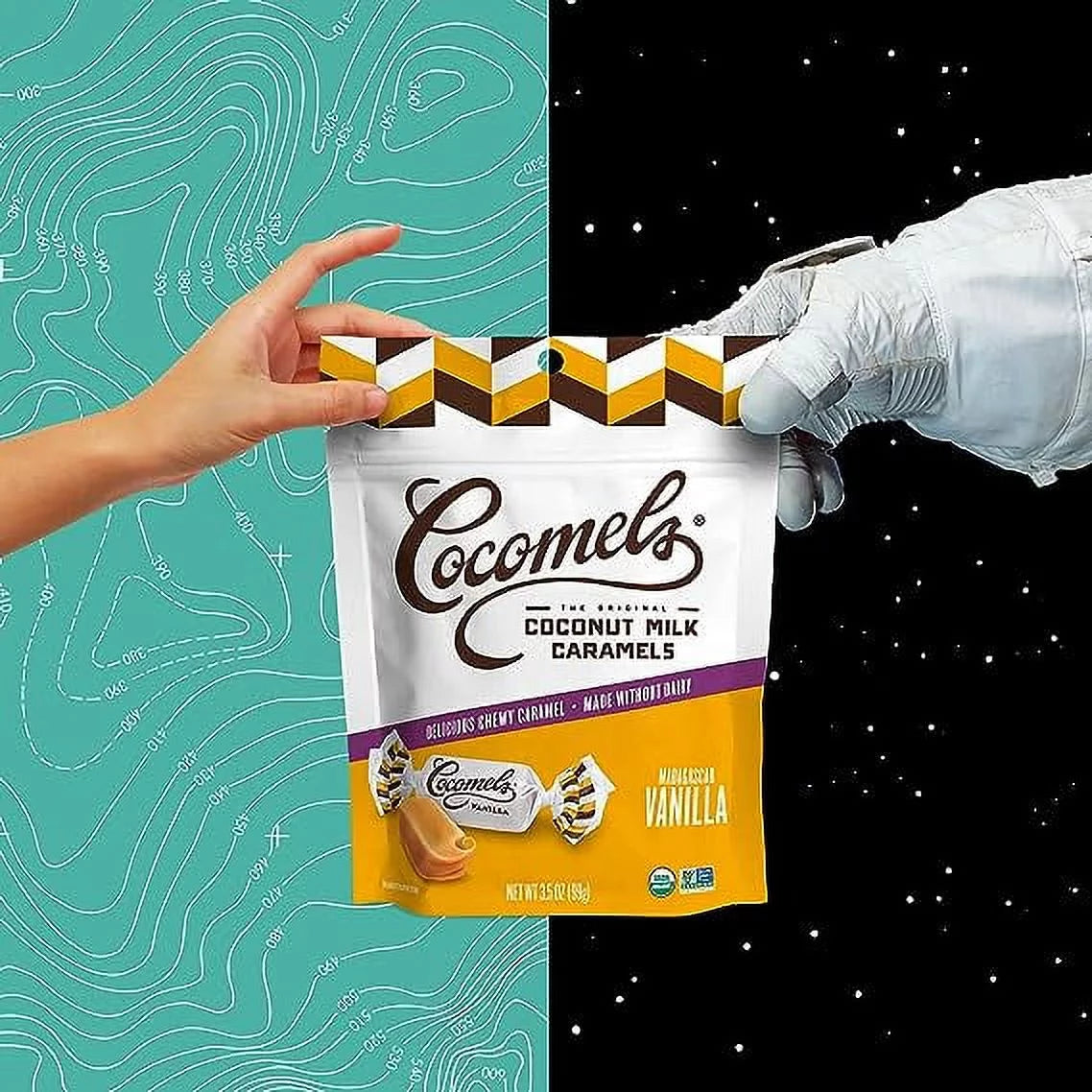 Organic Coconut Milk Caramels Vanilla 3.5 oz Pack of 4 I98684