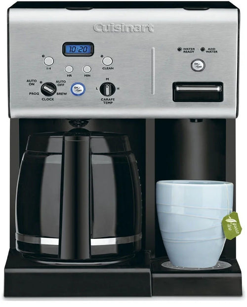 12-Cup Programmable Coffeemaker with Hot Water System, Black Stainless J509782