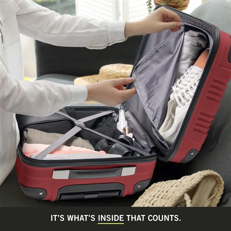 Rose Gold 28-Inch Hardshell 4-Wheel Spinner Luggage R460