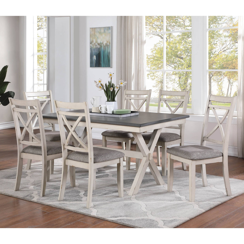 Dark Brown Wood Finish Dining Chairs (Set of 2) L976