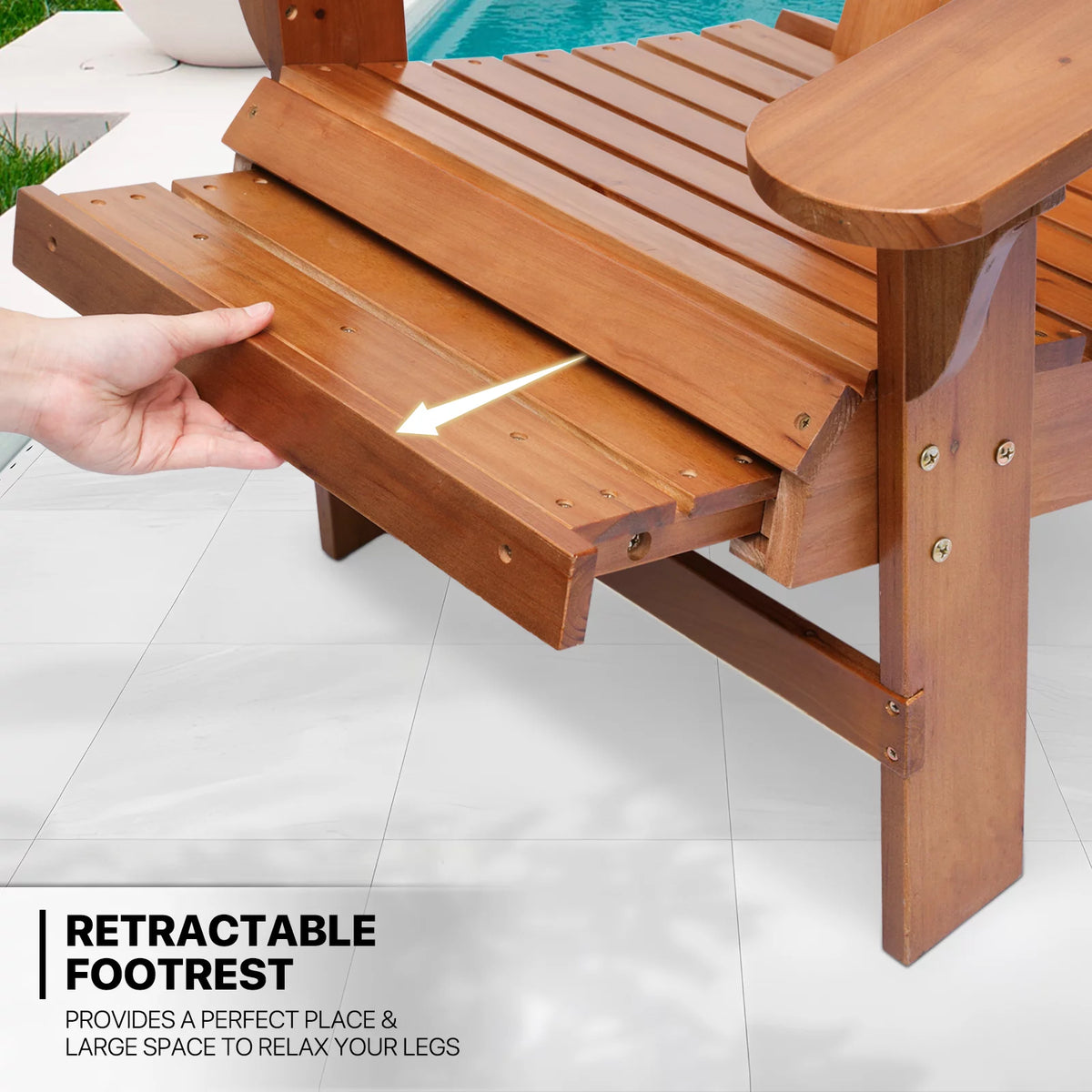 Set of 3 Adirondack Chairs with Side Table T53637