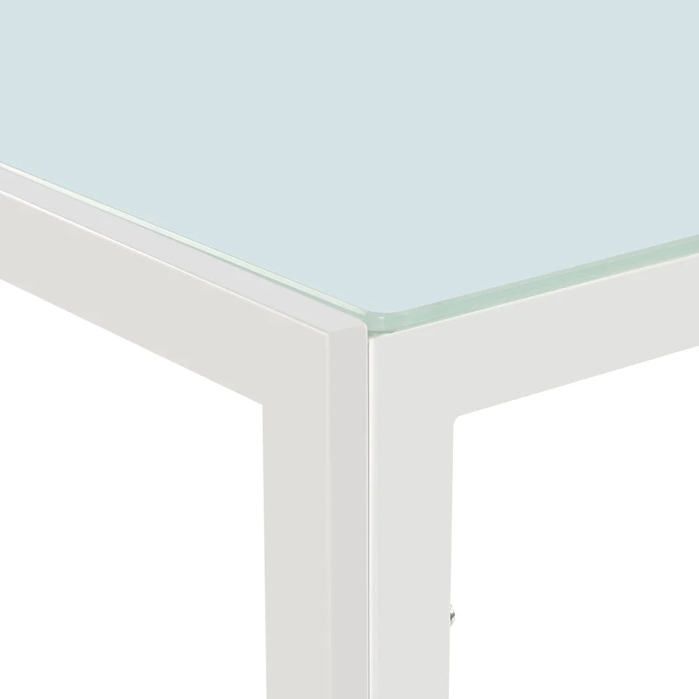 Glass Dining Table with 4 Metal Legs H169983