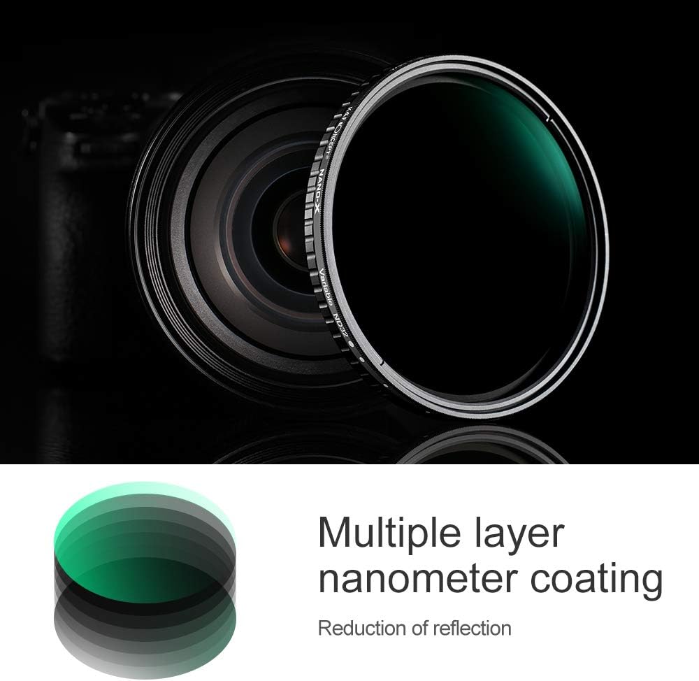 55mm Variable ND Filter ND2-ND32 Camera Lens Filter Pack of 2 N7681
