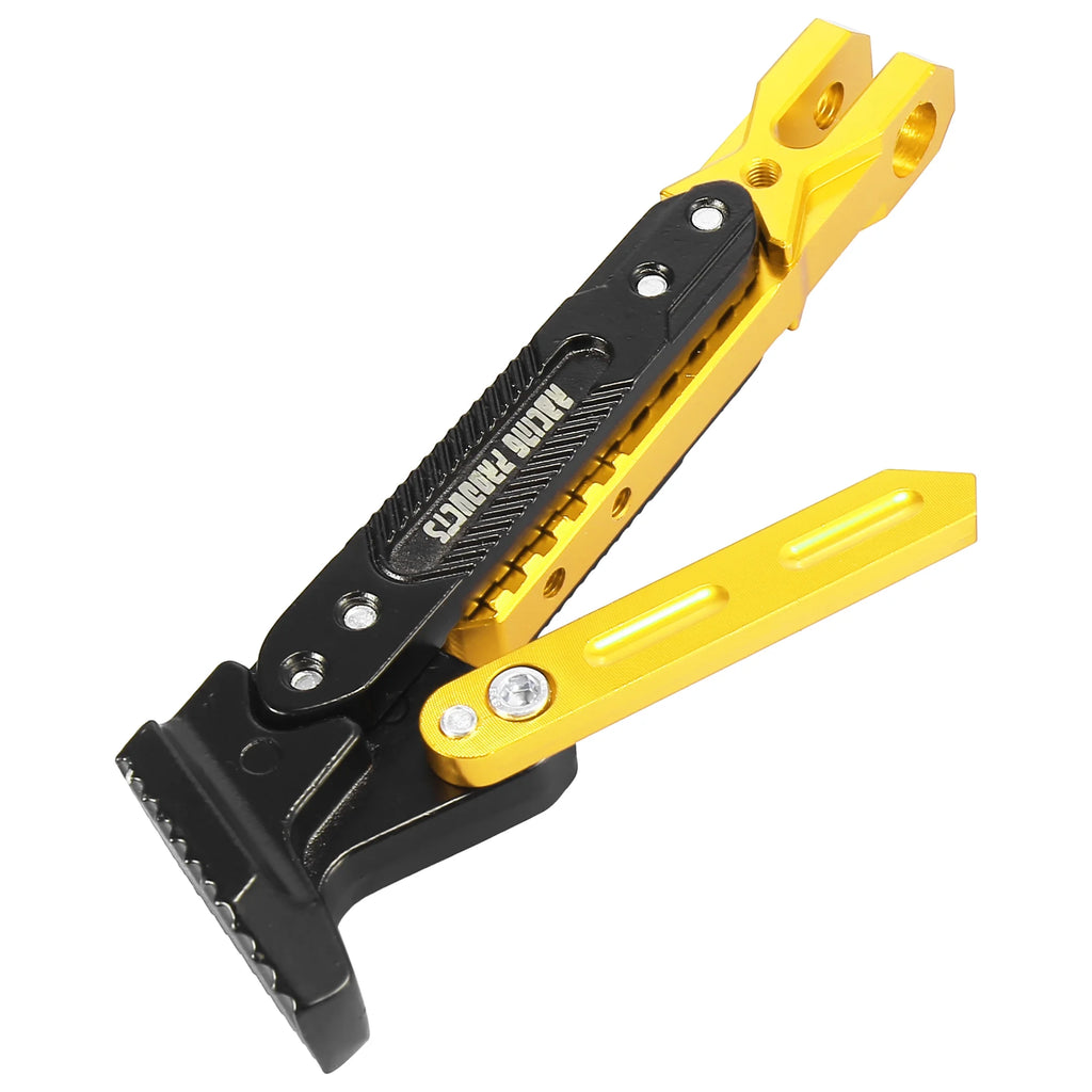 Gold Tone CNC Aluminum Alloy Motorcycle Kickstand Side Support Stand Holder W6084