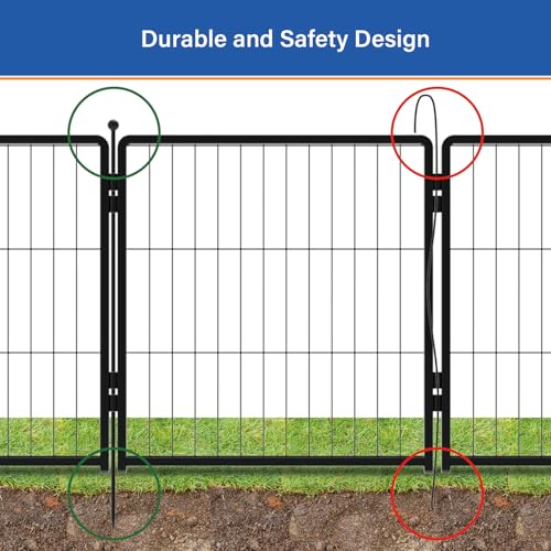 24 inch 12 Panels Heavy-Duty Metal Dog Playpen J905952