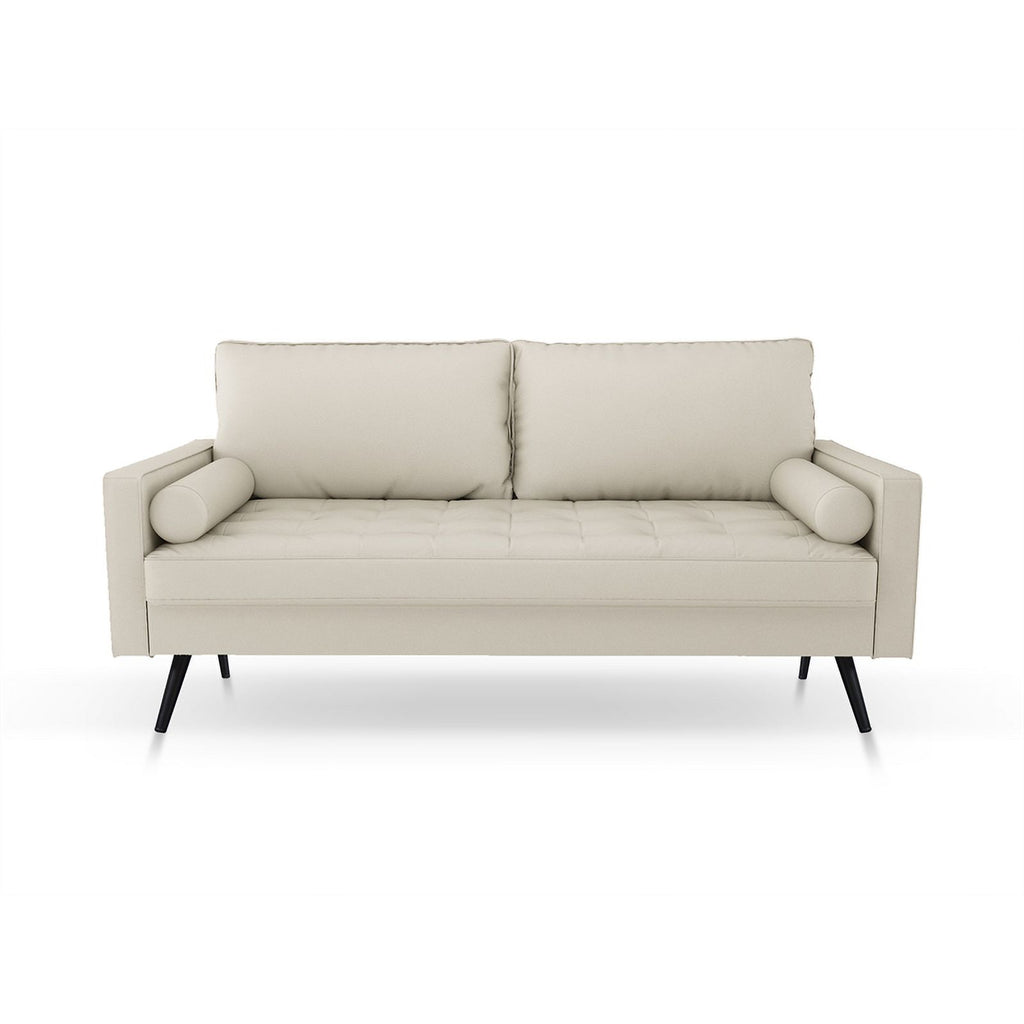 White Fabric Standard Sofa Y739