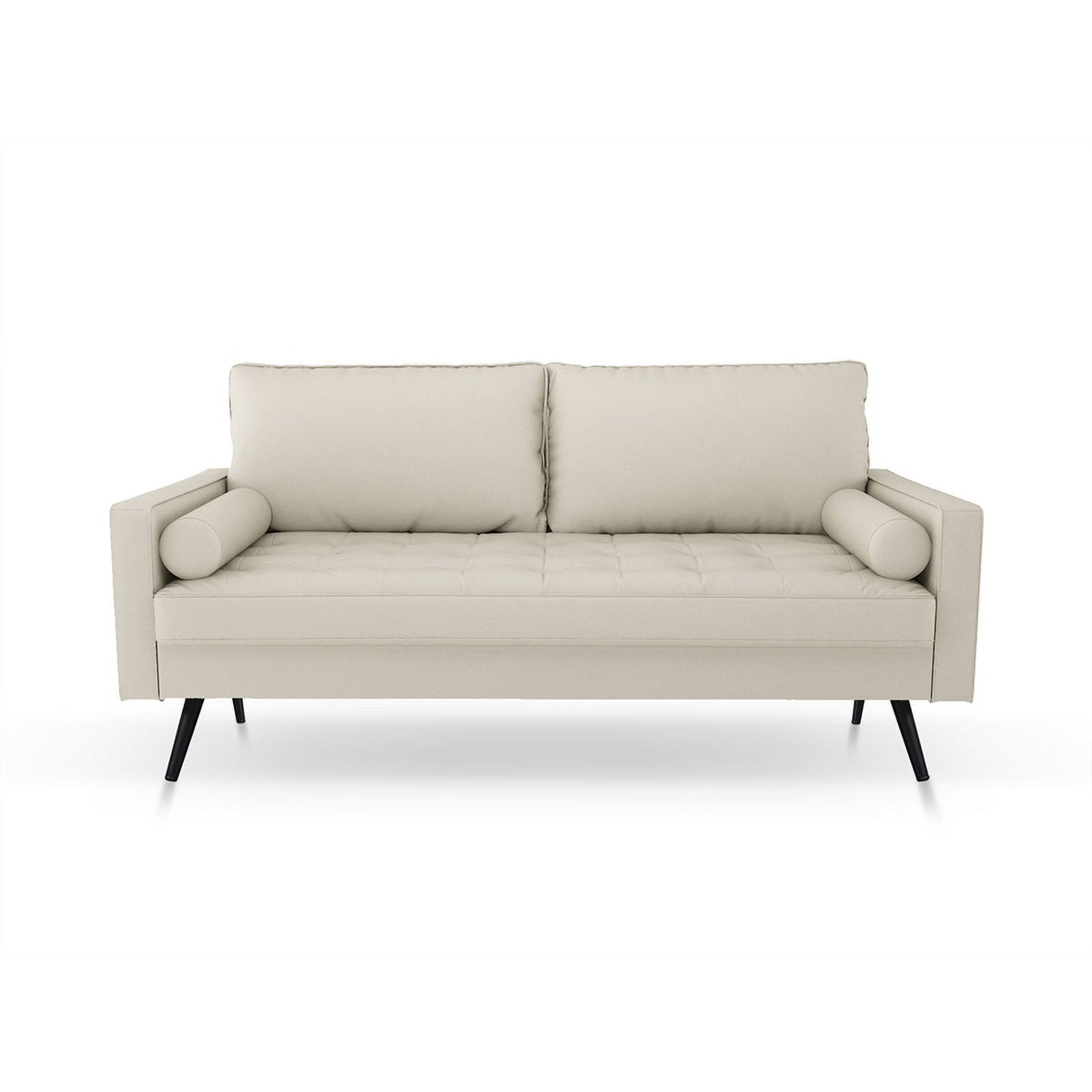 White Fabric Standard Sofa Y739