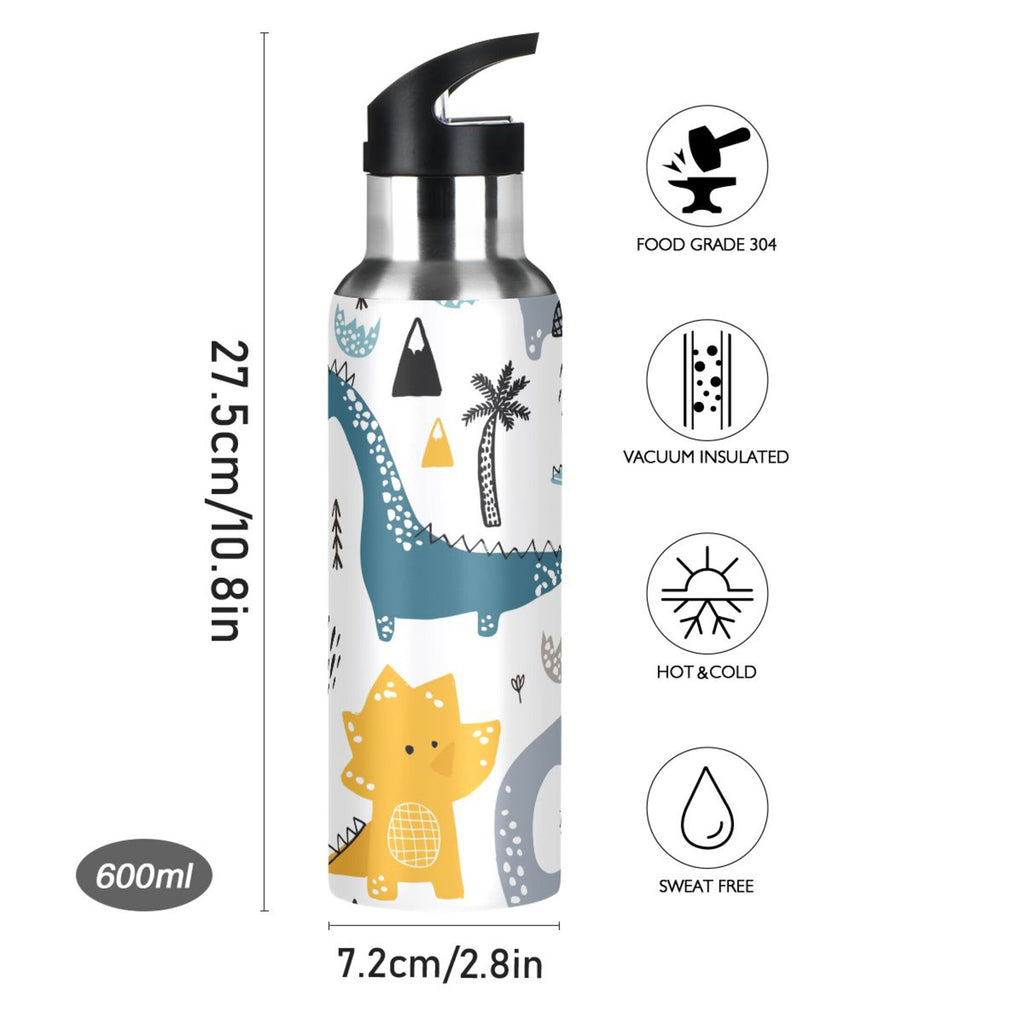 Stainless Steel Water Bottle with Straw Lid Vacuum Insulated 20 OZ P398