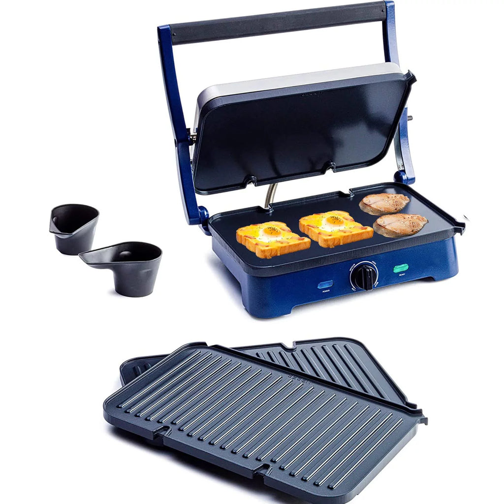 Ceramic Electric Griddle Nonstick with Waffle Plates M1884