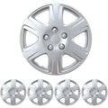 15 4 Pieces Silver ABS Plastic Hubcaps U5494