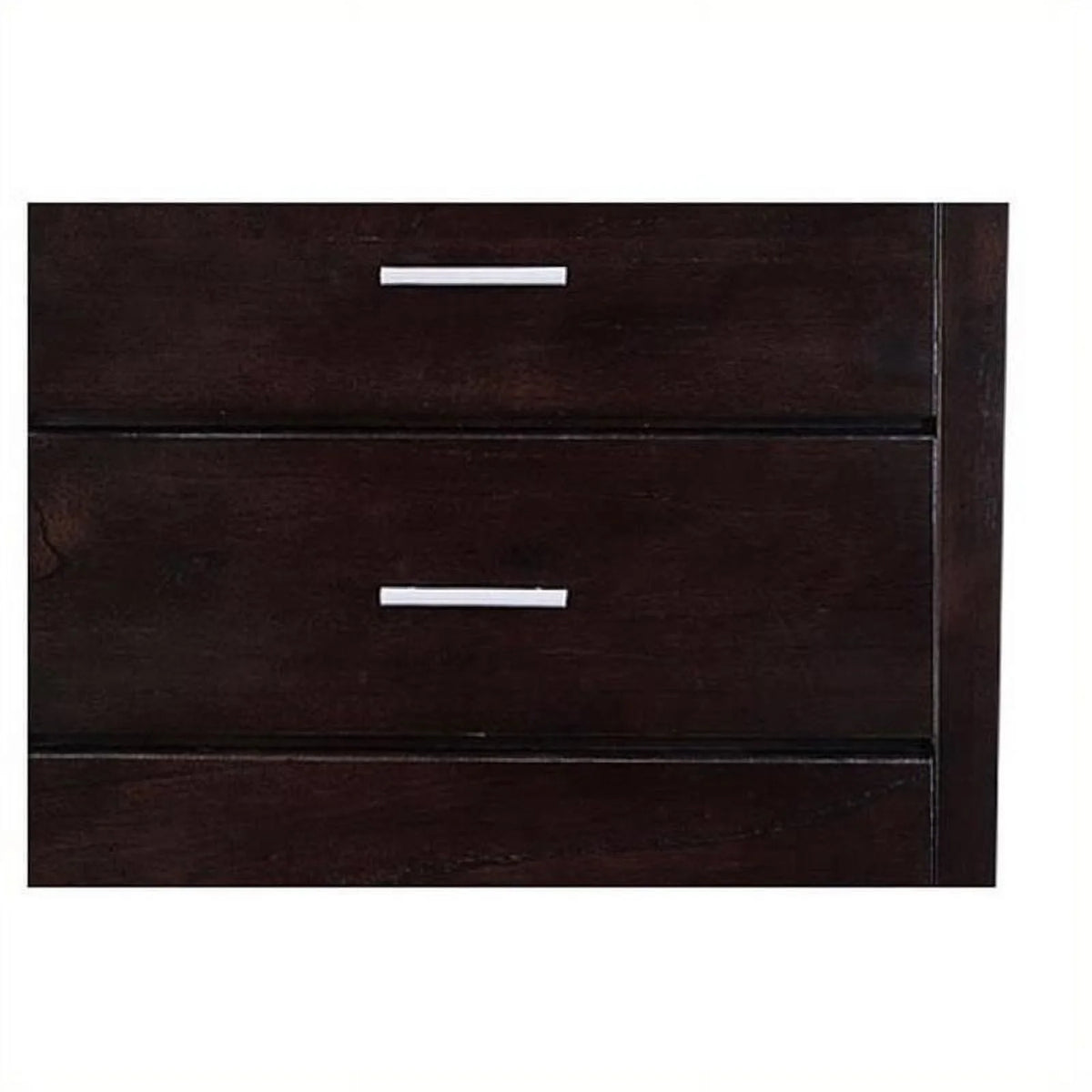 Contemporary 5-Drawer Solid Wood Chest in Dark Espresso S38834