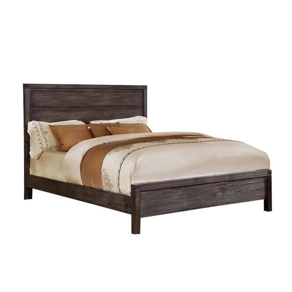 King Panel Bed in Rustic Brown G3701