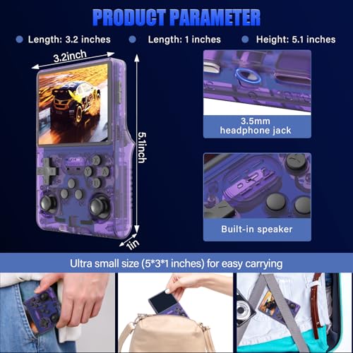 30000 Games Handheld Game Console with 3.5-Inch IPS Screen Q8618