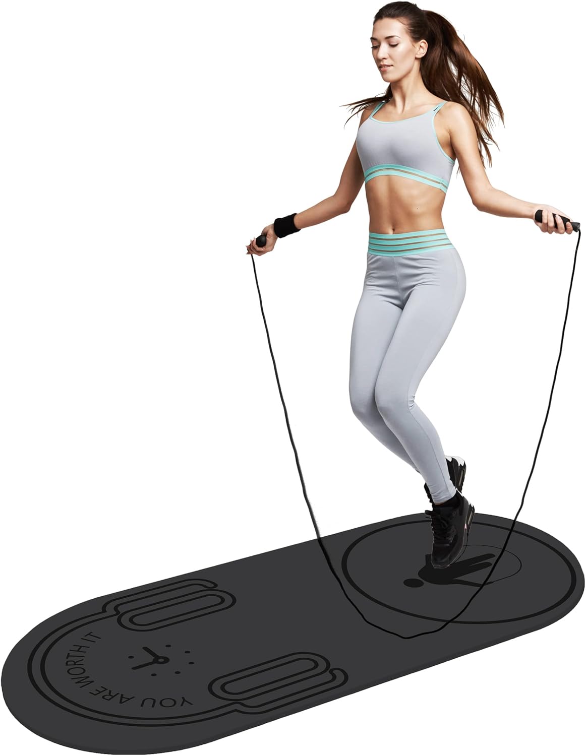 8mm Non-Slip Exercise Mat with Carrying Bag S140