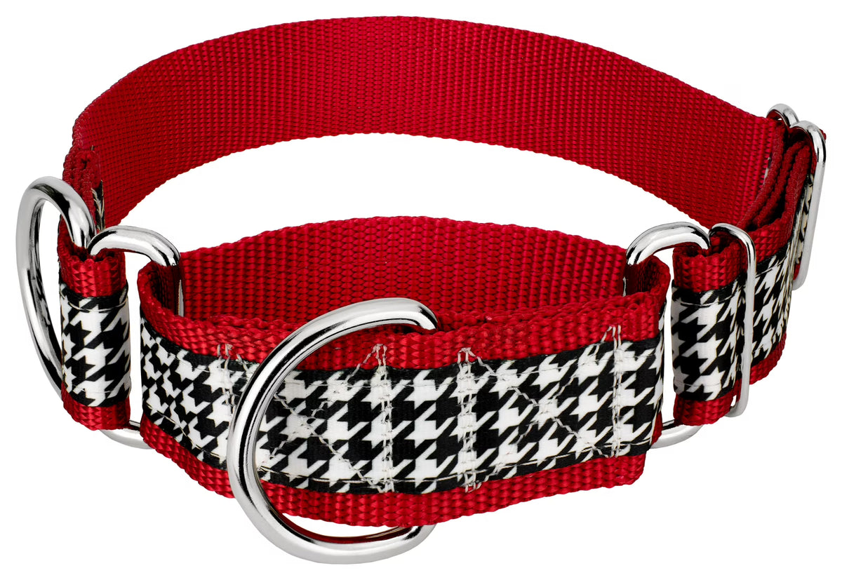 Houndstooth Martingale Dog Collar, 1 1/2 inch, Large U920624