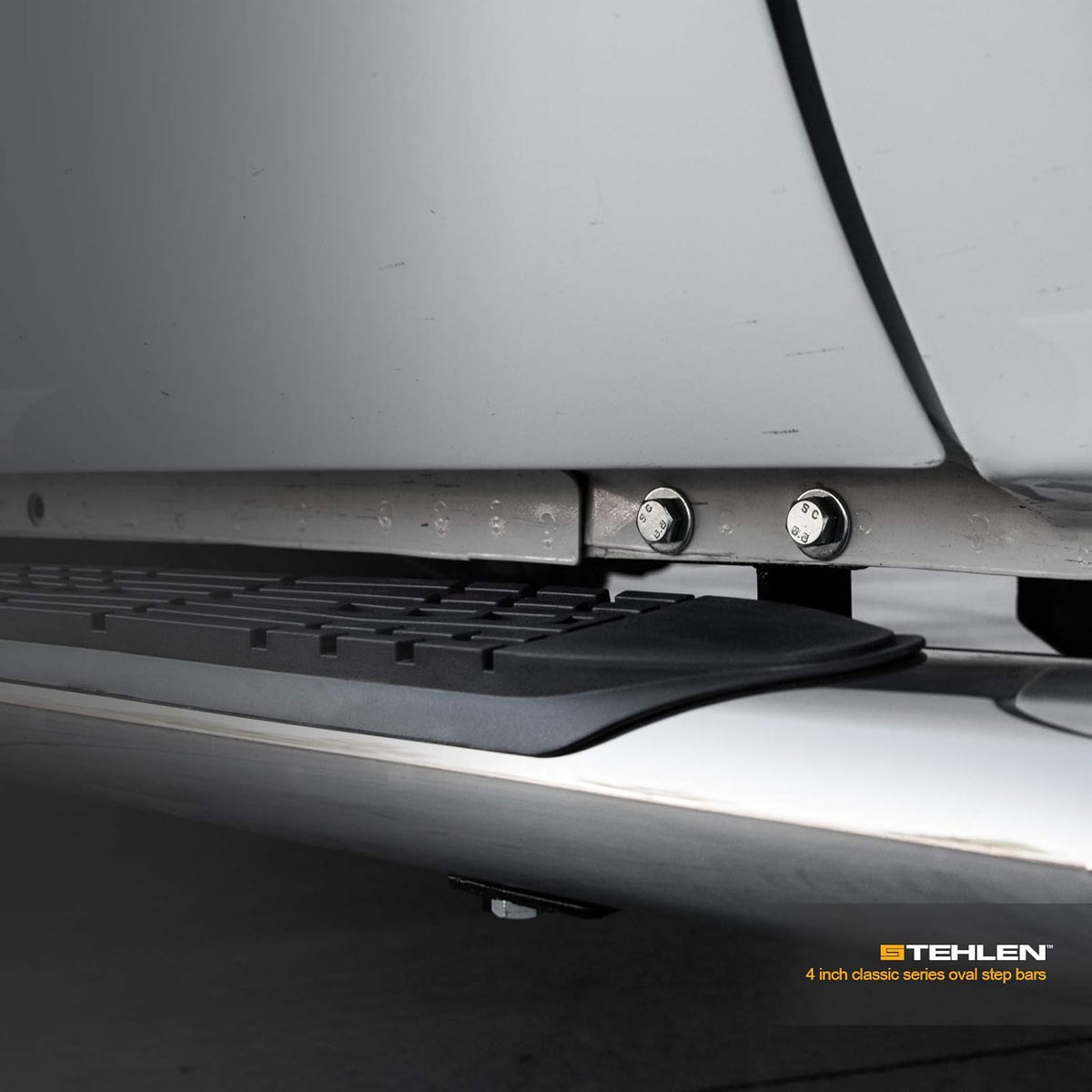 4" Oval Side Step Nerf Bars Stainless Steel R872
