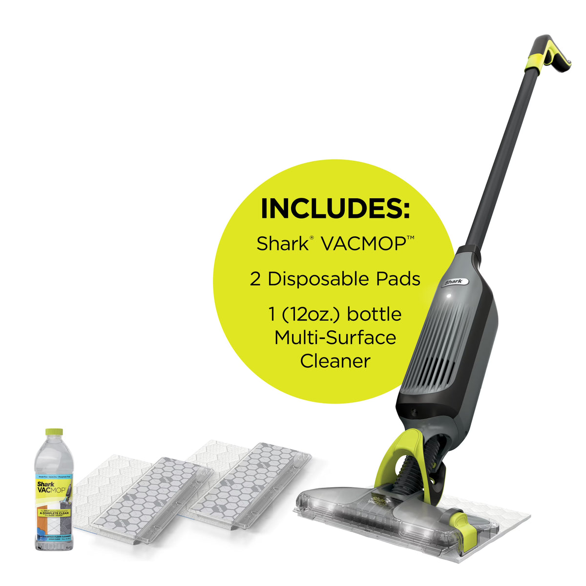 Cordless Hard Floor Vacuum Mop with Disposable Pad Q718