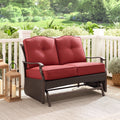 Steel Outdoor Glider Loveseat P78643