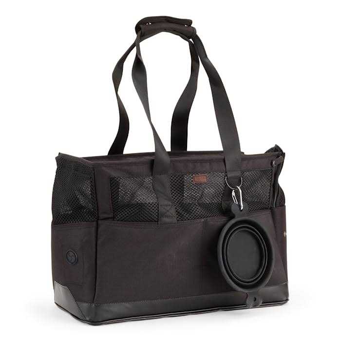 Black Canvas Dog Carrier Tote I326003
