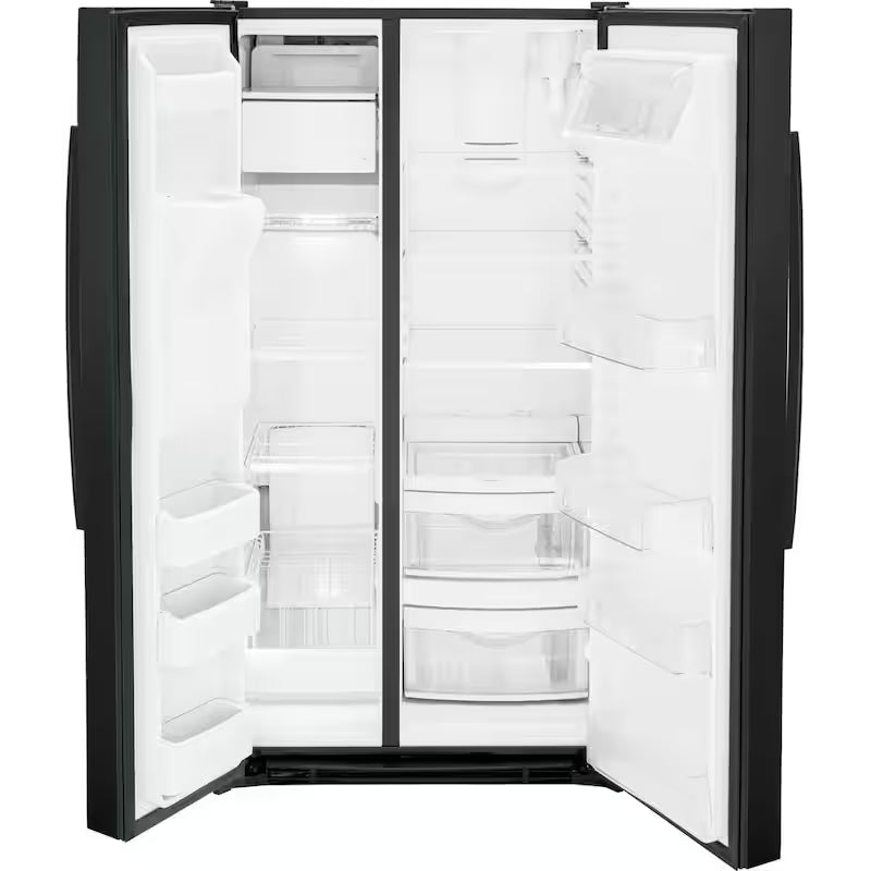 Black 25.3 cu. ft. Side-by-Side Refrigerator Q623