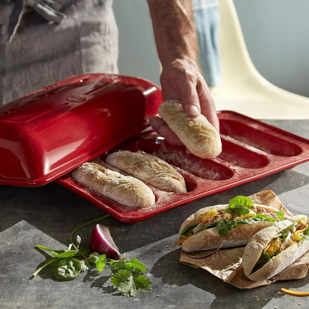 Burgundy 5 Loaves Mini Baguettes Baker I264947
