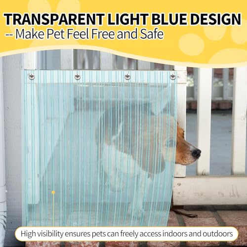 8 in x 4.9 ft Clear Plastic Vinyl Dog Door Flap E625